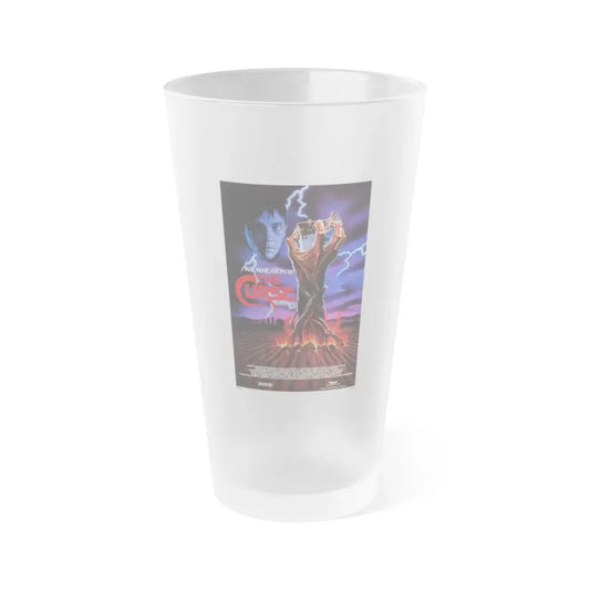 THE CURSE (THE FARM) 1987 Movie Poster - Frosted Pint Glass 16oz 16oz Frosted - Go Mug Yourself