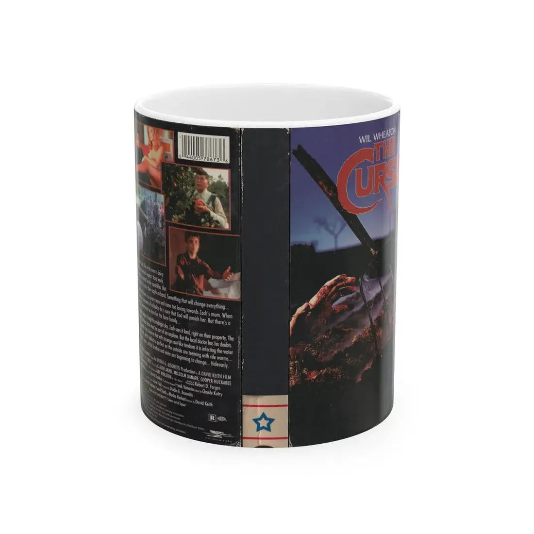 THE CURSE (VHS COVER) - White Coffee Mug 11oz - Go Mug Yourself