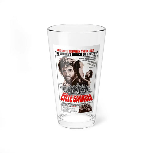 THE CYCLE SAVAGES 1969 Movie Poster - Pint Glass 16oz-16oz-Go Mug Yourself