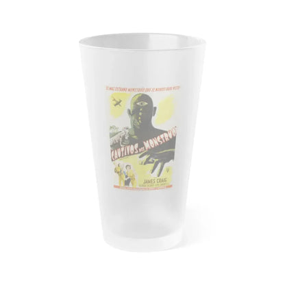 THE CYCLOPS (SPAIN) 1957 Movie Poster - Frosted Pint Glass 16oz 16oz Frosted - Go Mug Yourself