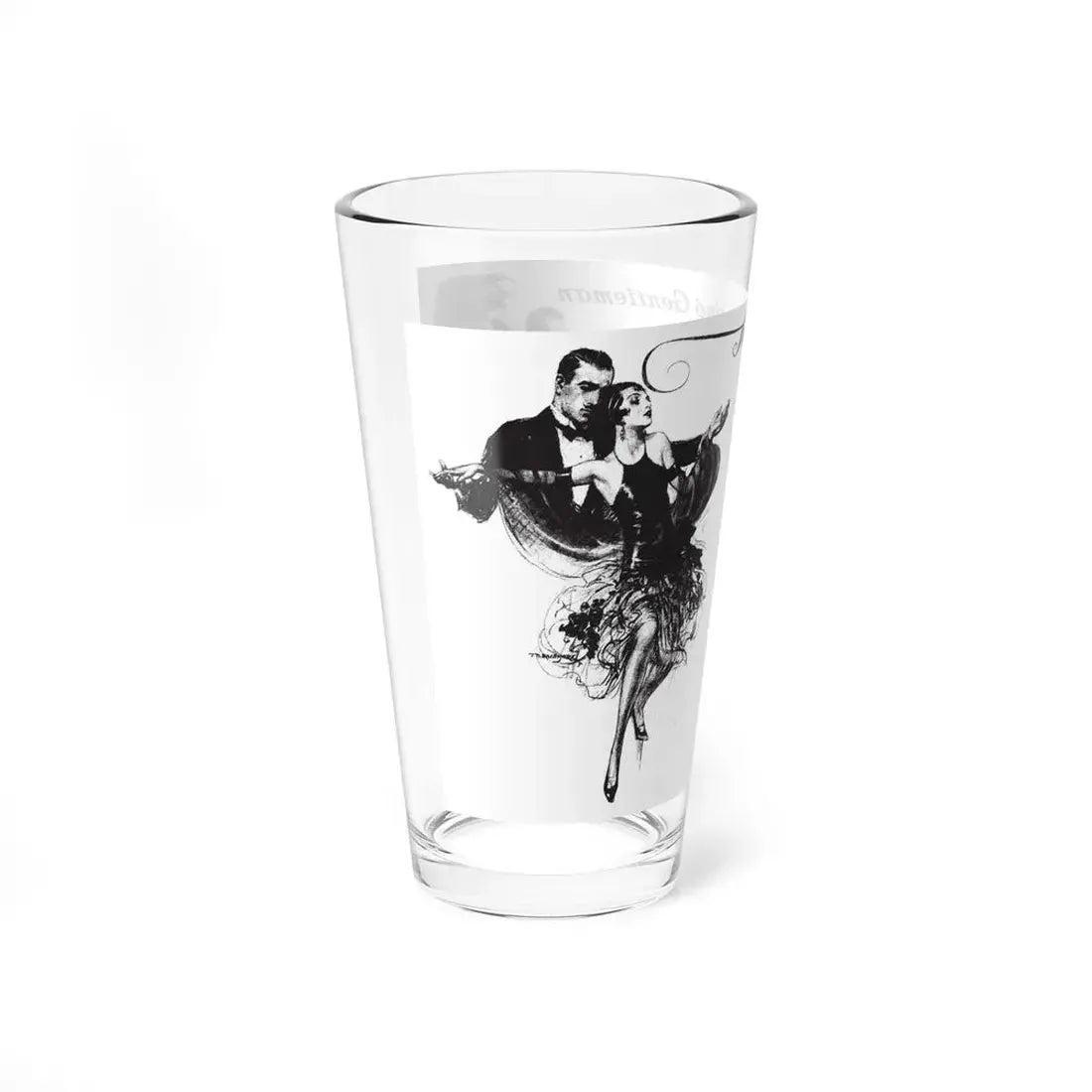The Dancing Gentleman, Collier's, January 14, 1928 (Magazine Illustration) Pint Glass 16oz - Go Mug Yourself