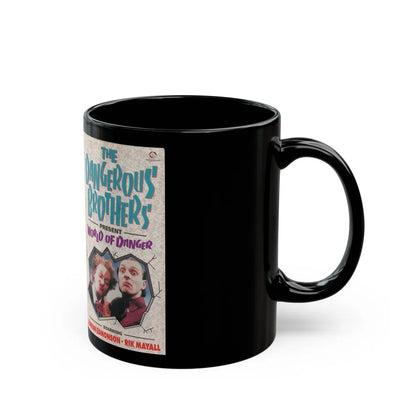 THE DANGEROUS BROTHERS PRESENT WORLD OF DANGER (VHS COVER) - Black Coffee Mug-Go Mug Yourself