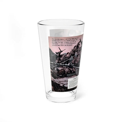 The Daring Daylight Raid On Germany's Mile-High Fortress, Male, December 1960 (Magazine Illustration) Pint Glass 16oz - Go Mug Yourself