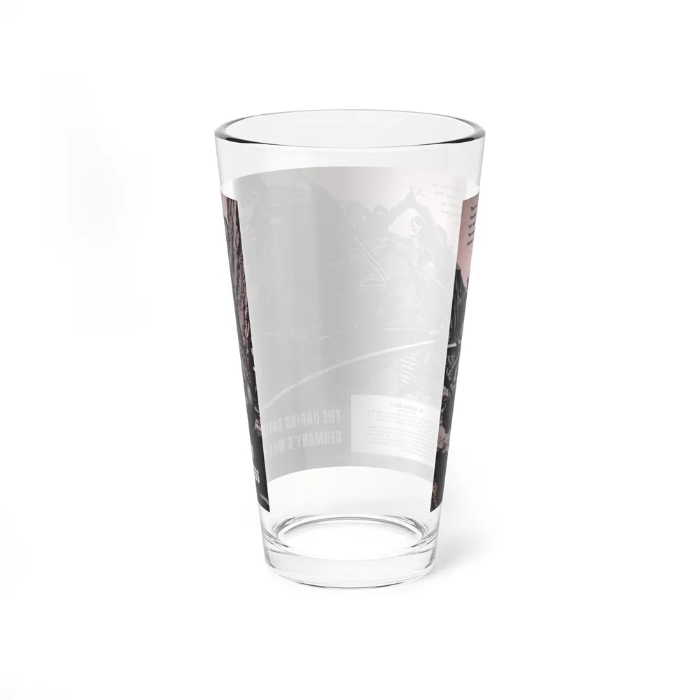 The Daring Daylight Raid On Germany's Mile-High Fortress, Male, December 1960 (Magazine Illustration) Pint Glass 16oz - Go Mug Yourself
