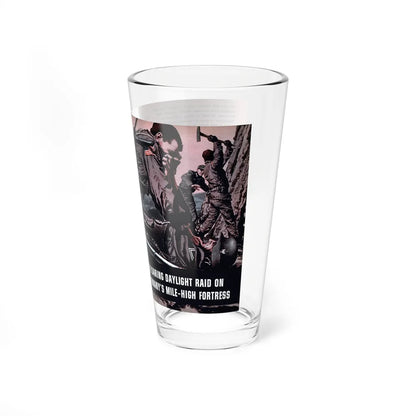 The Daring Daylight Raid On Germany's Mile-High Fortress, Male, December 1960 (Magazine Illustration) Pint Glass 16oz - Go Mug Yourself