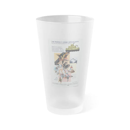 THE DARING DOBERMANS 1973 Movie Poster - Frosted Pint Glass 16oz-16oz-Frosted-Go Mug Yourself