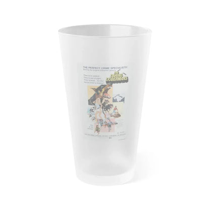 THE DARING DOBERMANS 1973 Movie Poster - Frosted Pint Glass 16oz 16oz Frosted - Go Mug Yourself