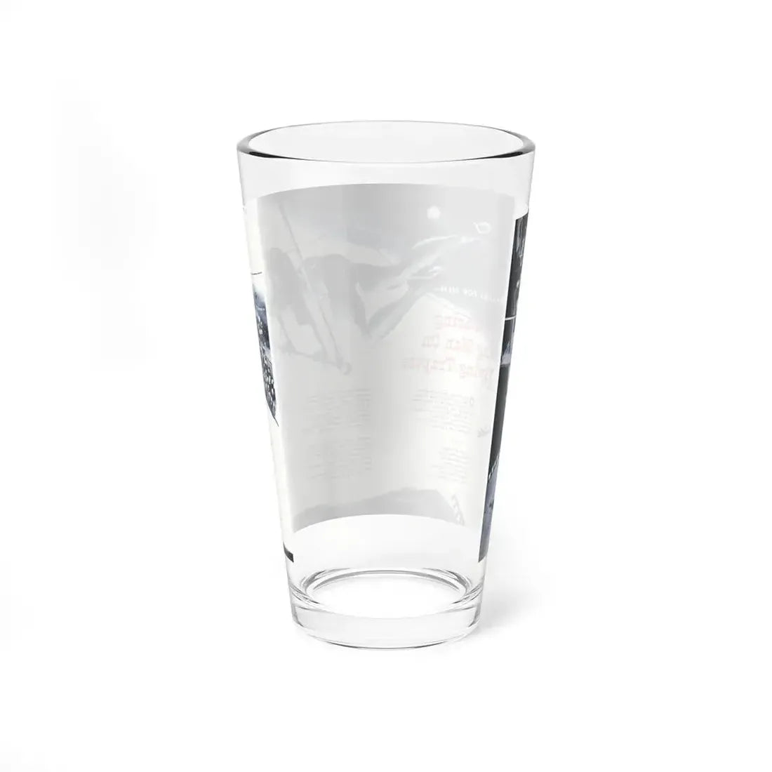 The Daring Young Man on the Flying Trapeze, Cavalier, January 1953 (Magazine Illustration) Pint Glass 16oz - Go Mug Yourself