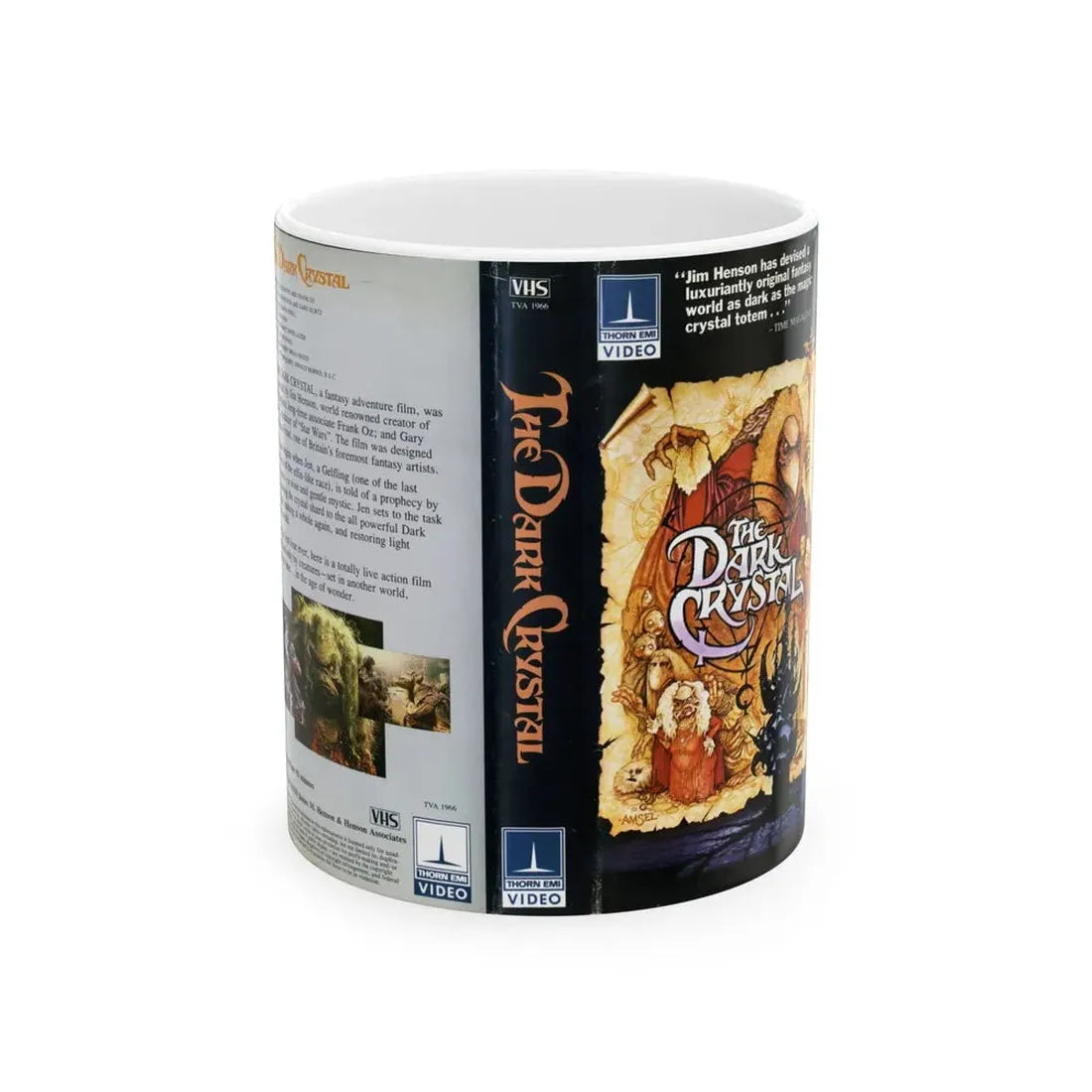 THE DARK CRYSTAL (VHS COVER) - White Coffee Mug 11oz - Go Mug Yourself