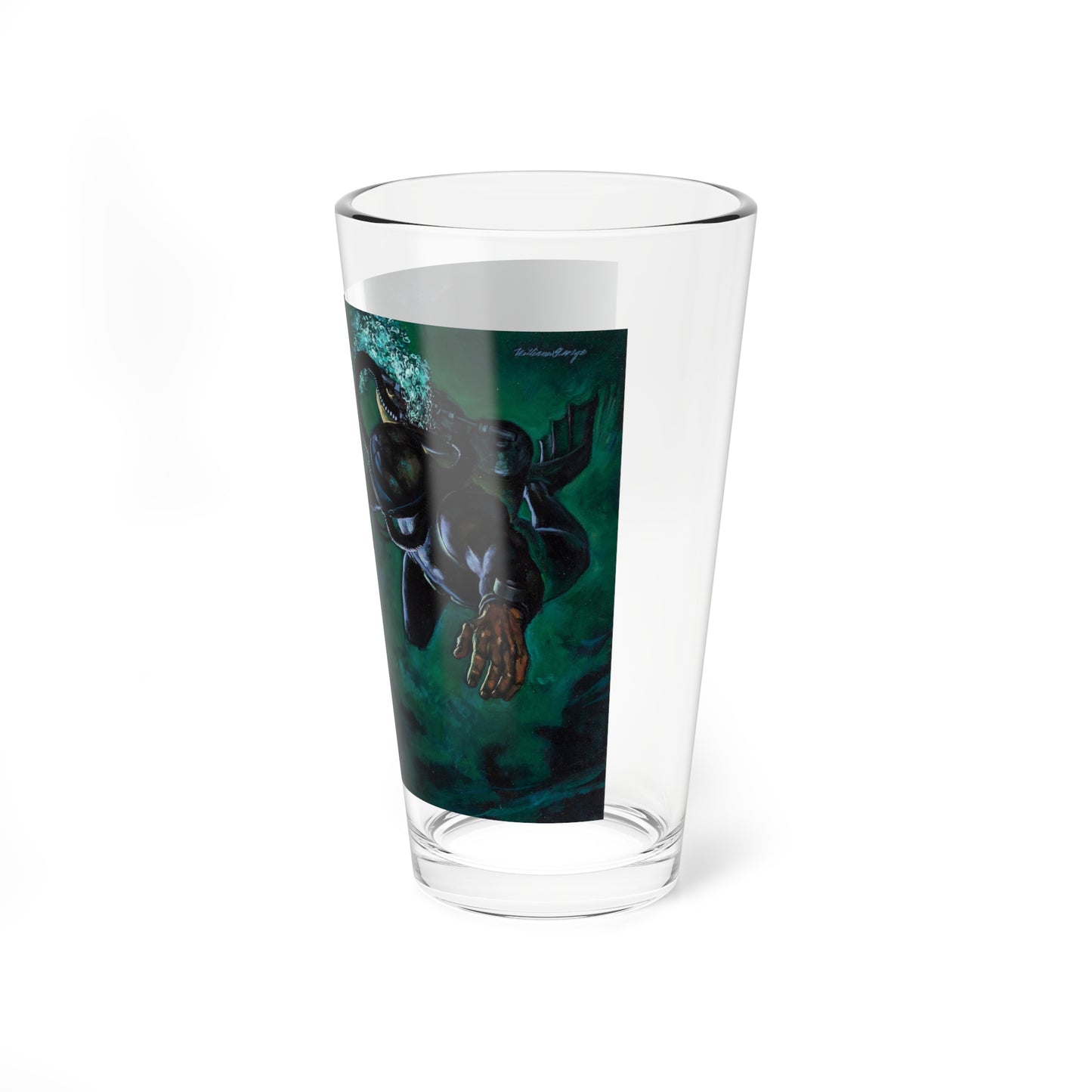 The Dark Dive, Argosy magazine interior illustration, September 1957 (Magazine Illustration) Pint Glass 16oz-Go Mug Yourself