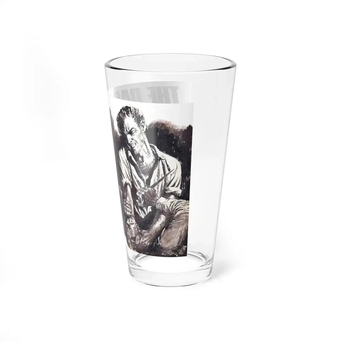 The Dark Hour, Adam magazine, January 1974 (Magazine Illustration) Pint Glass 16oz - Go Mug Yourself