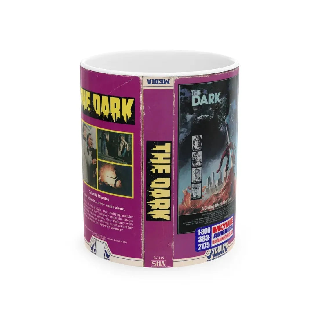 THE DARK (VHS COVER) - White Coffee Mug 11oz - Go Mug Yourself