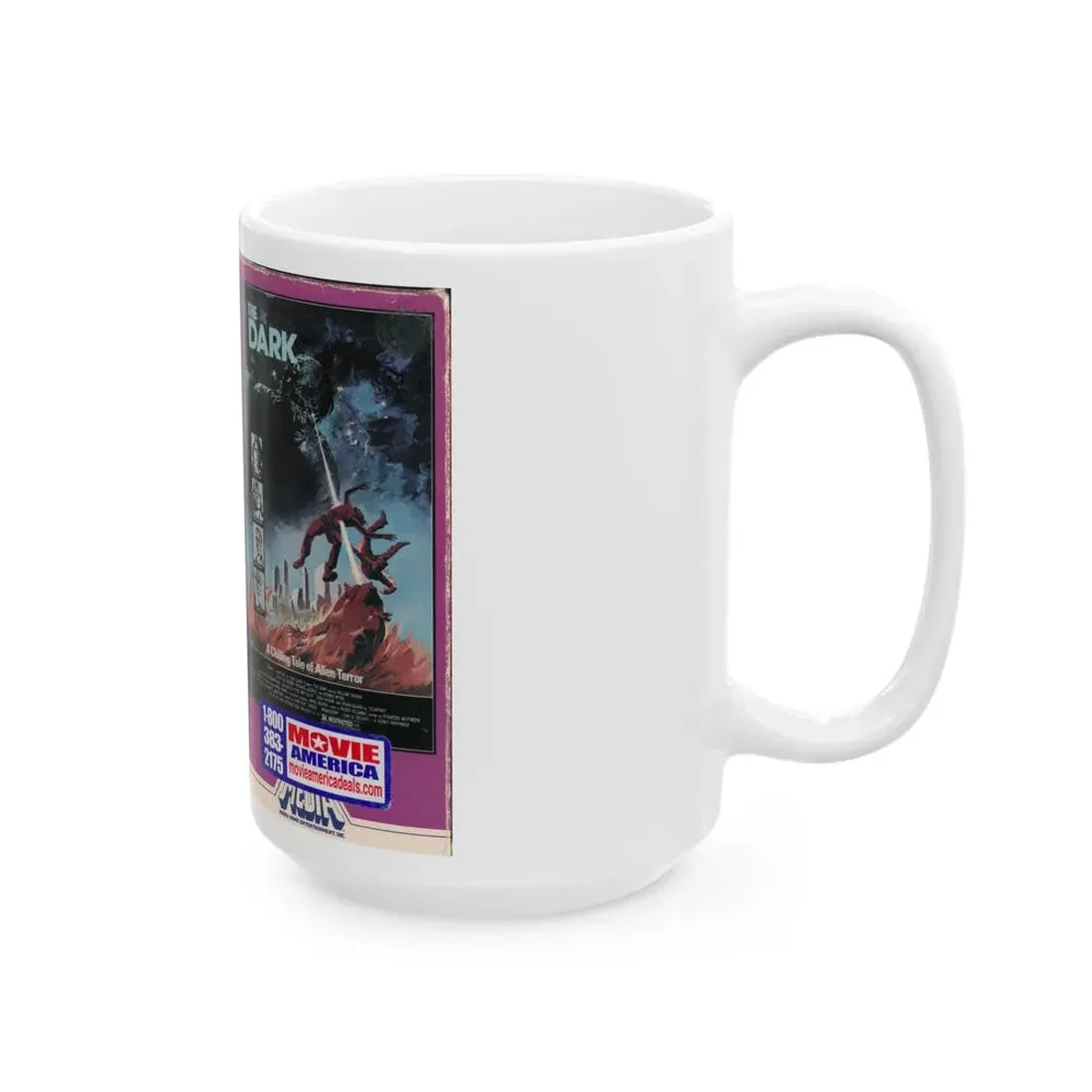 THE DARK (VHS COVER) - White Coffee Mug - Go Mug Yourself