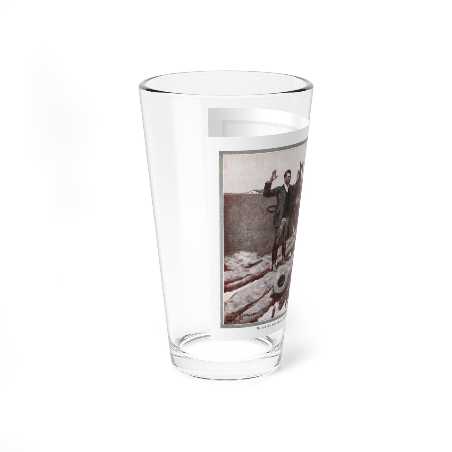 The Dashing Stranger, McCall's magazine, September 1922 (Magazine Illustration) Pint Glass 16oz-Go Mug Yourself