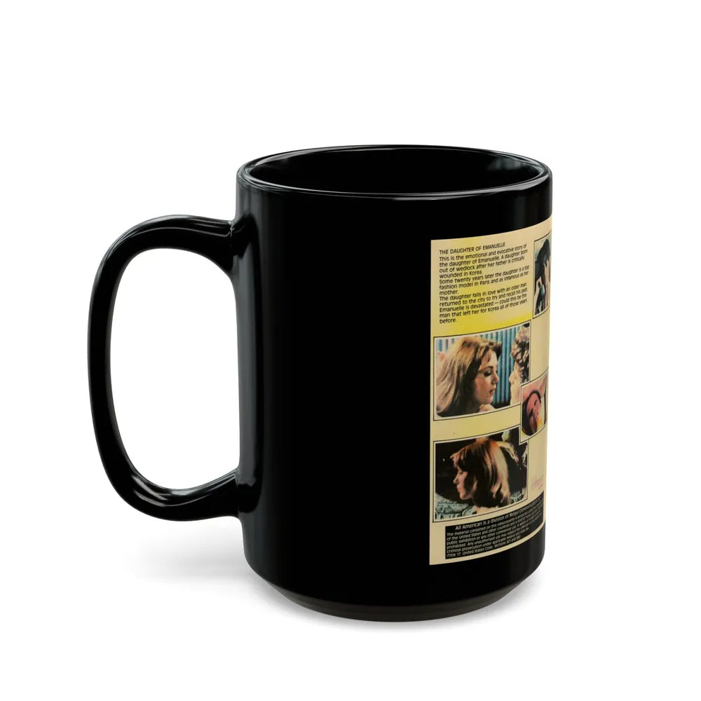 THE DAUGHTER OF EMANUELLE (VHS COVER) - Black Coffee Mug-Go Mug Yourself