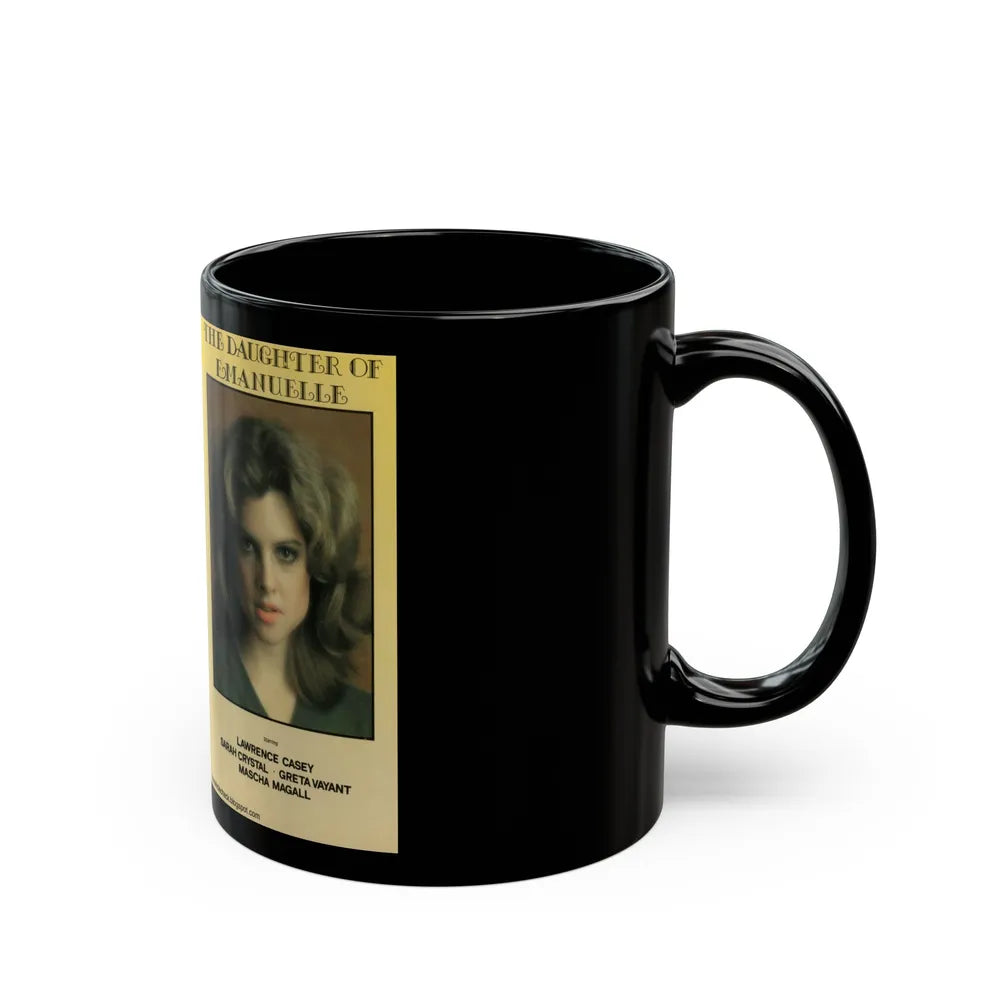 THE DAUGHTER OF EMANUELLE (VHS COVER) - Black Coffee Mug-Go Mug Yourself