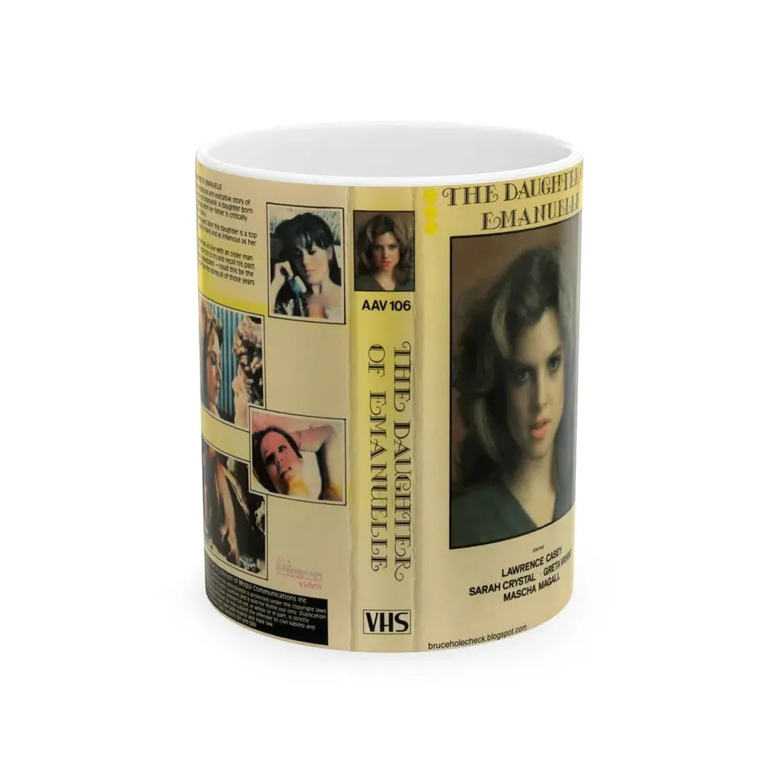 THE DAUGHTER OF EMANUELLE (VHS COVER) - White Coffee Mug 11oz - Go Mug Yourself