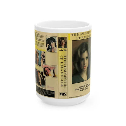 THE DAUGHTER OF EMANUELLE (VHS COVER) - White Coffee Mug 15oz - Go Mug Yourself