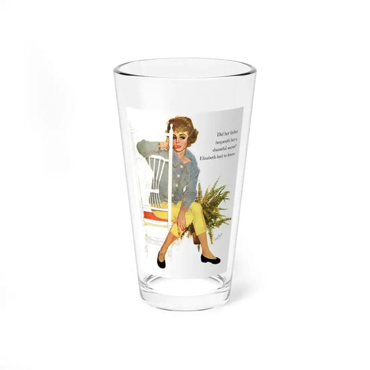 The Daughter of Sheila MacKaye, Saturday Evening Post, November 8, 1958 (Magazine Illustration) Pint Glass 16oz 16oz - Go Mug Yourself