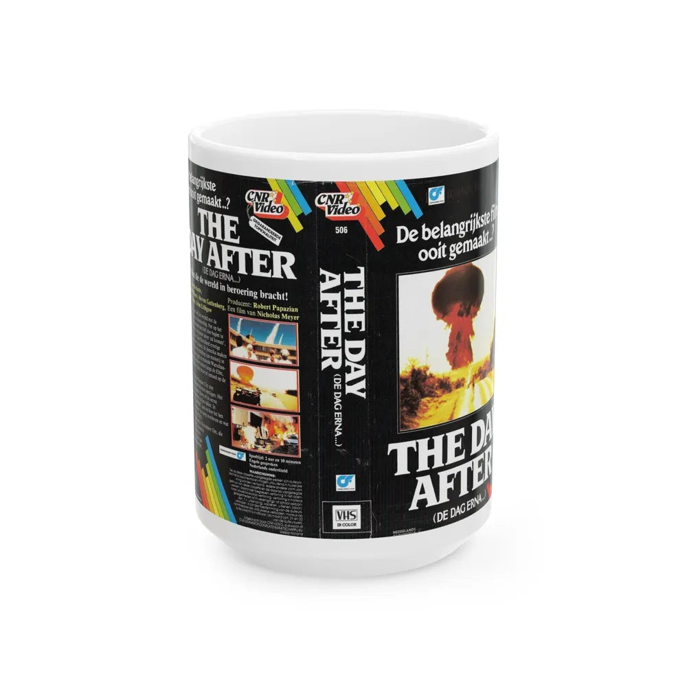 THE DAY AFTER (VHS COVER) - White Coffee Mug-15oz-Go Mug Yourself
