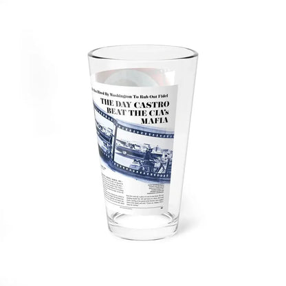 The Day Castro Beat The CIA's Mafia, Men's Adventure Quarterly 8 (Magazine Illustration) Pint Glass 16oz - Go Mug Yourself