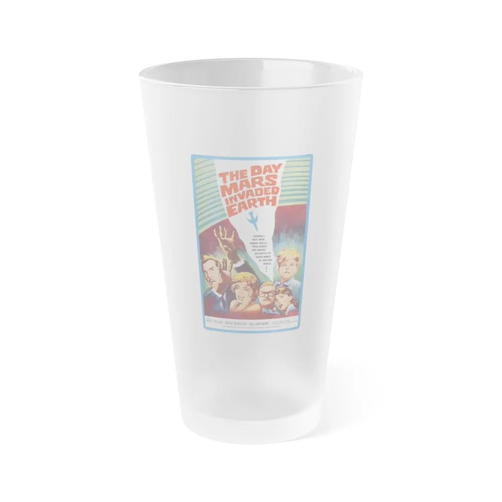 THE DAY MARS INVADED EARTH 1962 Movie Poster - Frosted Pint Glass 16oz-16oz-Frosted-Go Mug Yourself