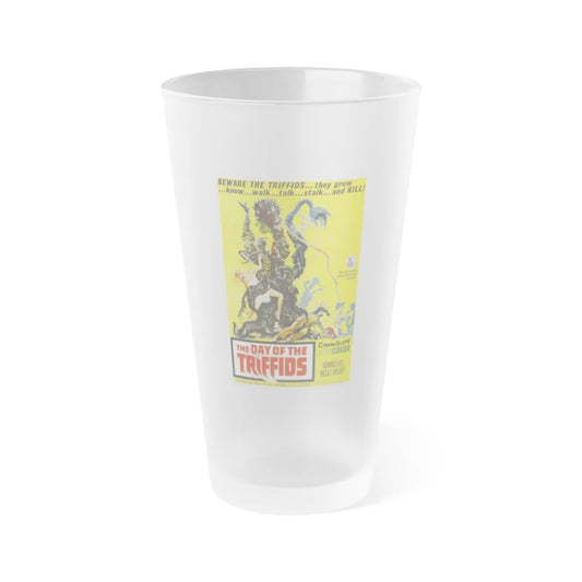 THE DAY OF THE TRIFFIDS 1963 Movie Poster - Frosted Pint Glass 16oz-16oz-Frosted-Go Mug Yourself