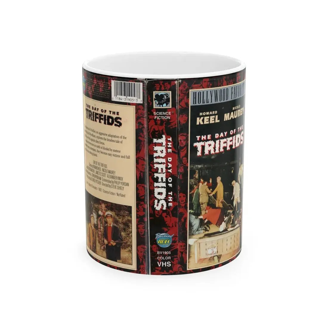 THE DAY OF THE TRIFFIDS (VHS COVER) - White Coffee Mug 11oz - Go Mug Yourself