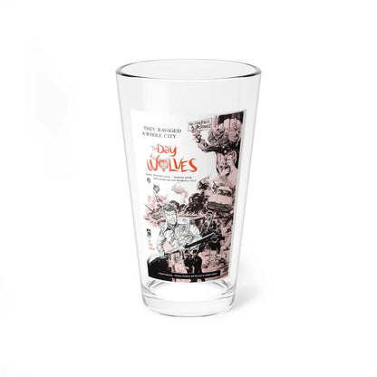 THE DAY OF THE WOLVES 1971 Movie Poster - Pint Glass 16oz-16oz-Go Mug Yourself