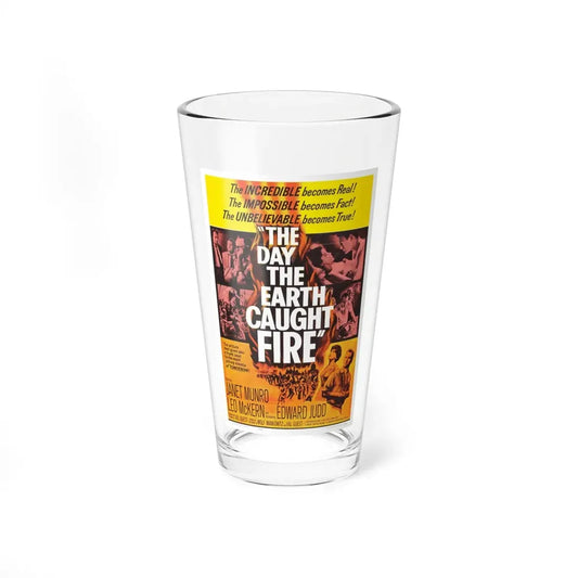 THE DAY THE EARTH CAUGHT FIRE 1961 Movie Poster - Pint Glass 16oz 16oz - Go Mug Yourself
