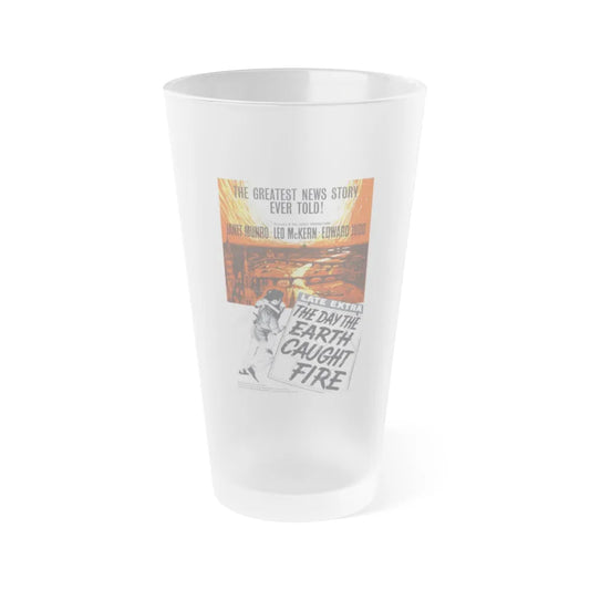 THE DAY THE EARTH CAUGHT FIRE (2) 1961 Movie Poster - Frosted Pint Glass 16oz-16oz-Frosted-Go Mug Yourself