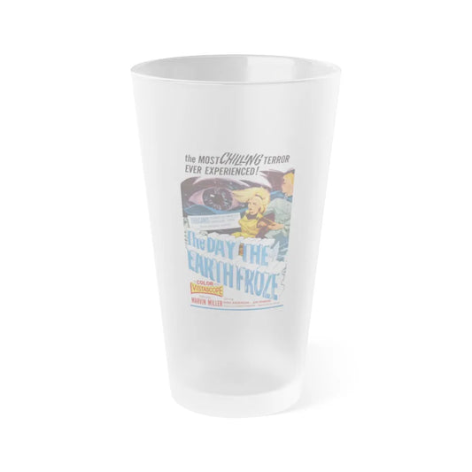 THE DAY THE EARTH FROZE 1959 Movie Poster - Frosted Pint Glass 16oz-16oz-Frosted-Go Mug Yourself