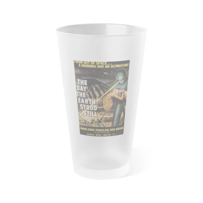 THE DAY THE EARTH STOOD STILL 1951 Movie Poster - Frosted Pint Glass 16oz-16oz-Frosted-Go Mug Yourself