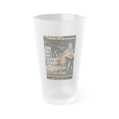 THE DAY THE EARTH STOOD STILL 1951 Movie Poster - Frosted Pint Glass 16oz 16oz Frosted - Go Mug Yourself