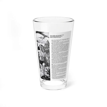The Day The Jungle Went Mad (2), Man's Adventure, December 1958 (Magazine Illustration) Pint Glass 16oz 16oz - Go Mug Yourself