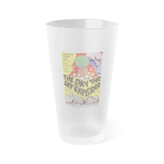 THE DAY THE SKY EXPLODED 1958 Movie Poster - Frosted Pint Glass 16oz 16oz Frosted - Go Mug Yourself