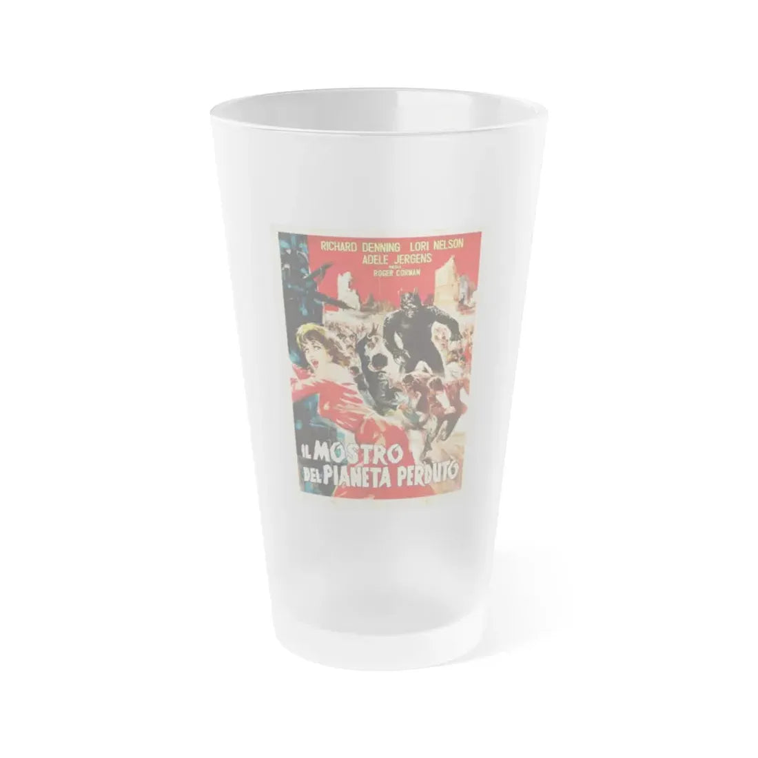 THE DAY THE WORLD ENDED (ITALIAN) 1955 Movie Poster - Frosted Pint Glass 16oz Default Title - Go Mug Yourself