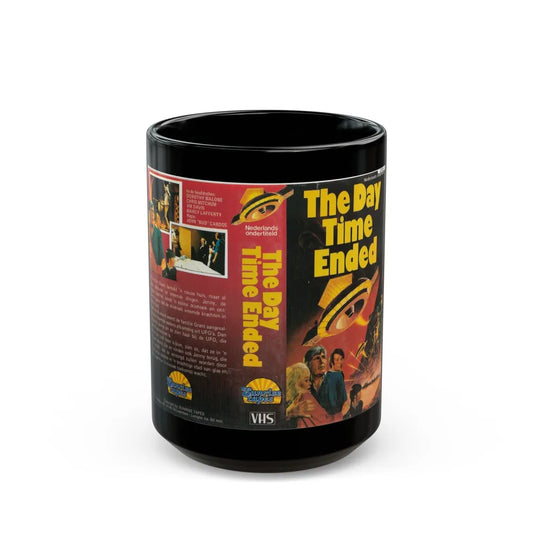 THE DAY TIME ENDED SUNRISE TAPES (VHS COVER) - Black Coffee Mug-15oz-Go Mug Yourself