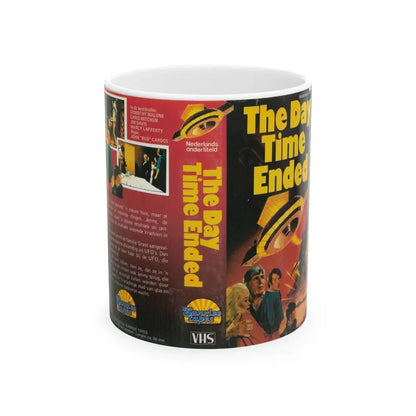 THE DAY TIME ENDED SUNRISE TAPES (VHS COVER) - White Coffee Mug 11oz - Go Mug Yourself