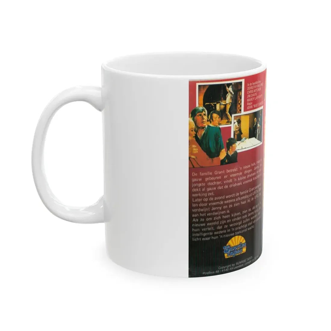 THE DAY TIME ENDED SUNRISE TAPES (VHS COVER) - White Coffee Mug - Go Mug Yourself