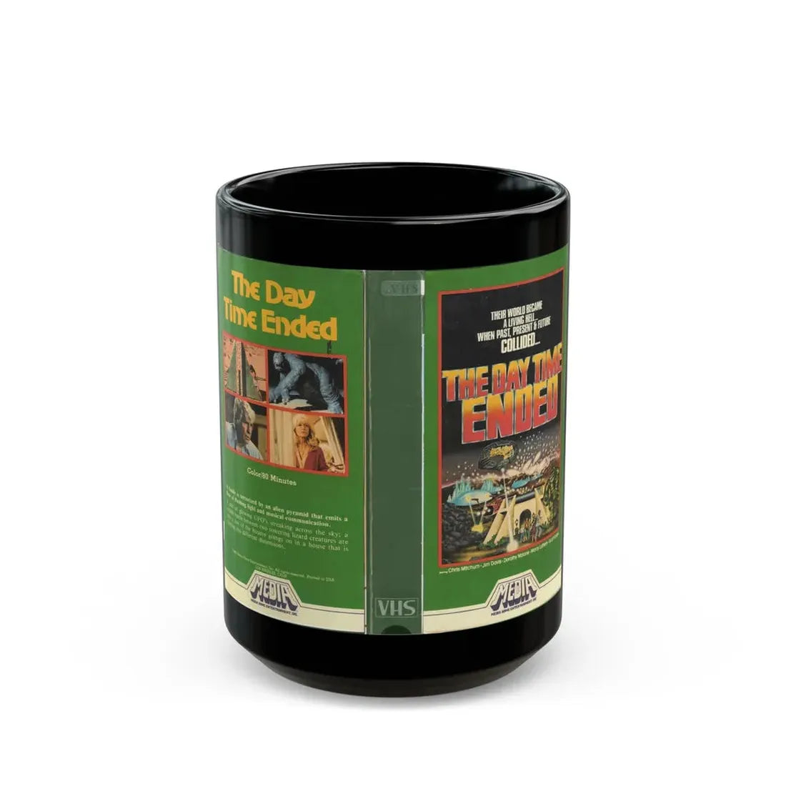 THE DAY TIME ENDED VERSION2 (VHS COVER) - Black Coffee Mug 15oz - Go Mug Yourself