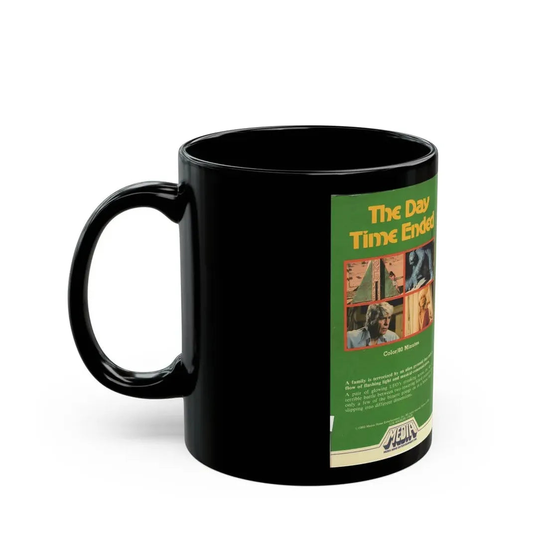 THE DAY TIME ENDED VERSION2 (VHS COVER) - Black Coffee Mug - Go Mug Yourself