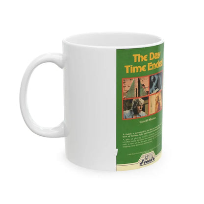 THE DAY TIME ENDED VERSION2 (VHS COVER) - White Coffee Mug - Go Mug Yourself