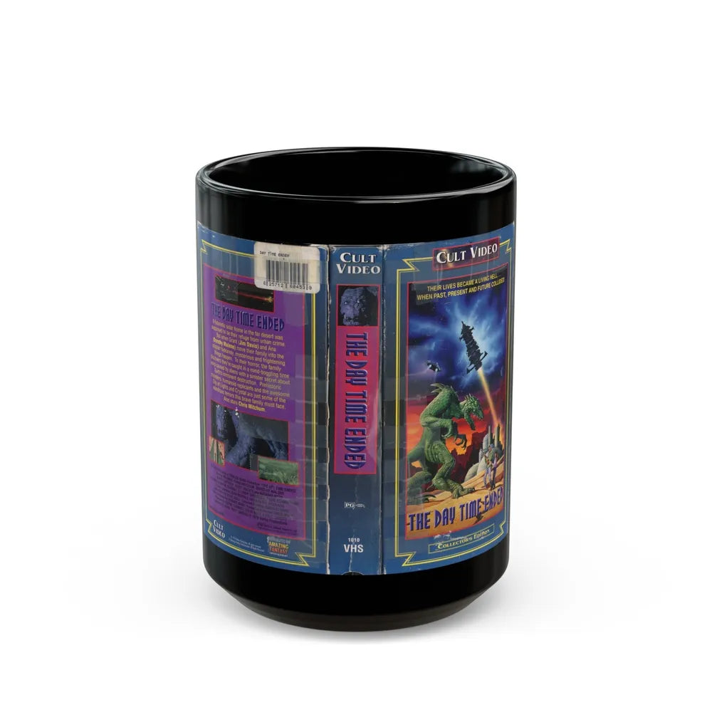 THE DAY TIME ENDED (VHS COVER) - Black Coffee Mug-15oz-Go Mug Yourself