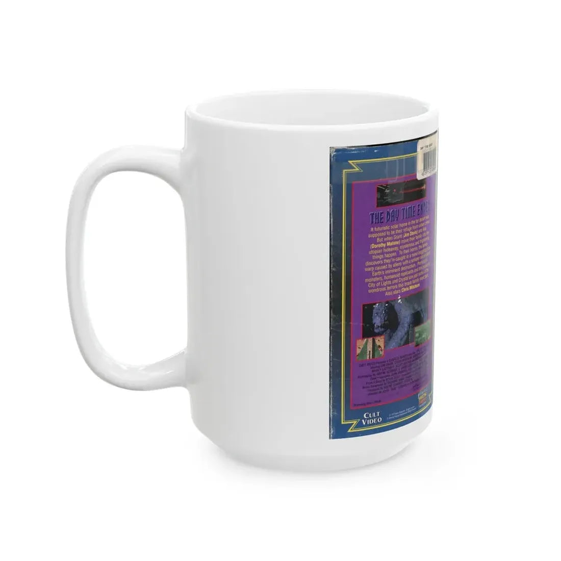 THE DAY TIME ENDED (VHS COVER) - White Coffee Mug - Go Mug Yourself