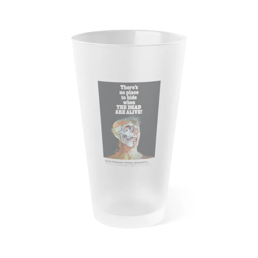 THE DEAD ARE ALIVE 1972 Movie Poster - Frosted Pint Glass 16oz-16oz-Frosted-Go Mug Yourself