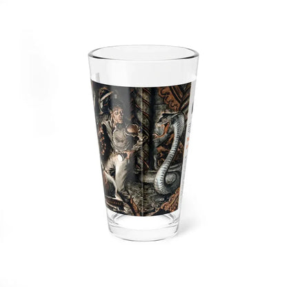 The Dead City of the Kmers, Safari magazine, February 1956 (Magazine Illustration) Pint Glass 16oz 16oz - Go Mug Yourself