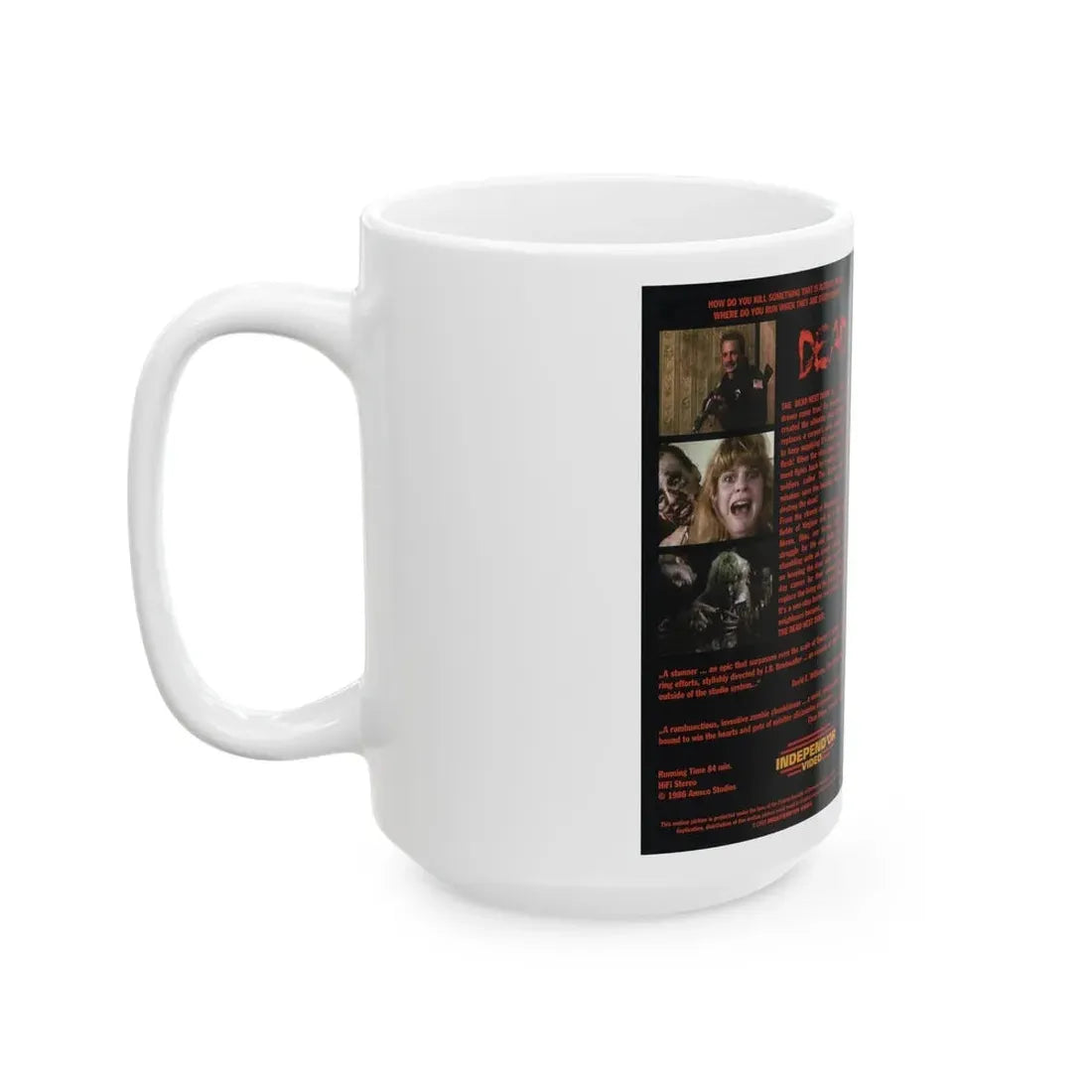 THE DEAD NEXT DOOR (VHS COVER) - White Coffee Mug - Go Mug Yourself