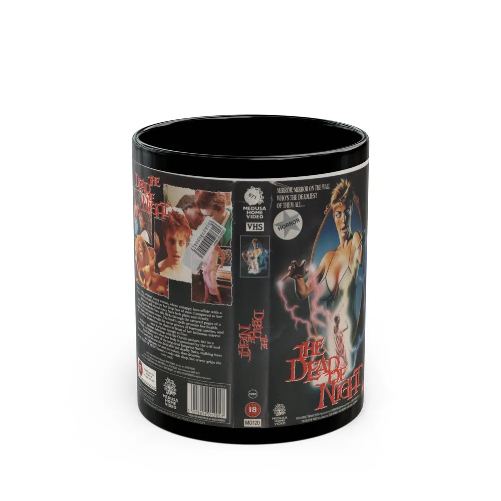 THE DEAD OF NIGHT (VHS COVER) - Black Coffee Mug-11oz-Go Mug Yourself