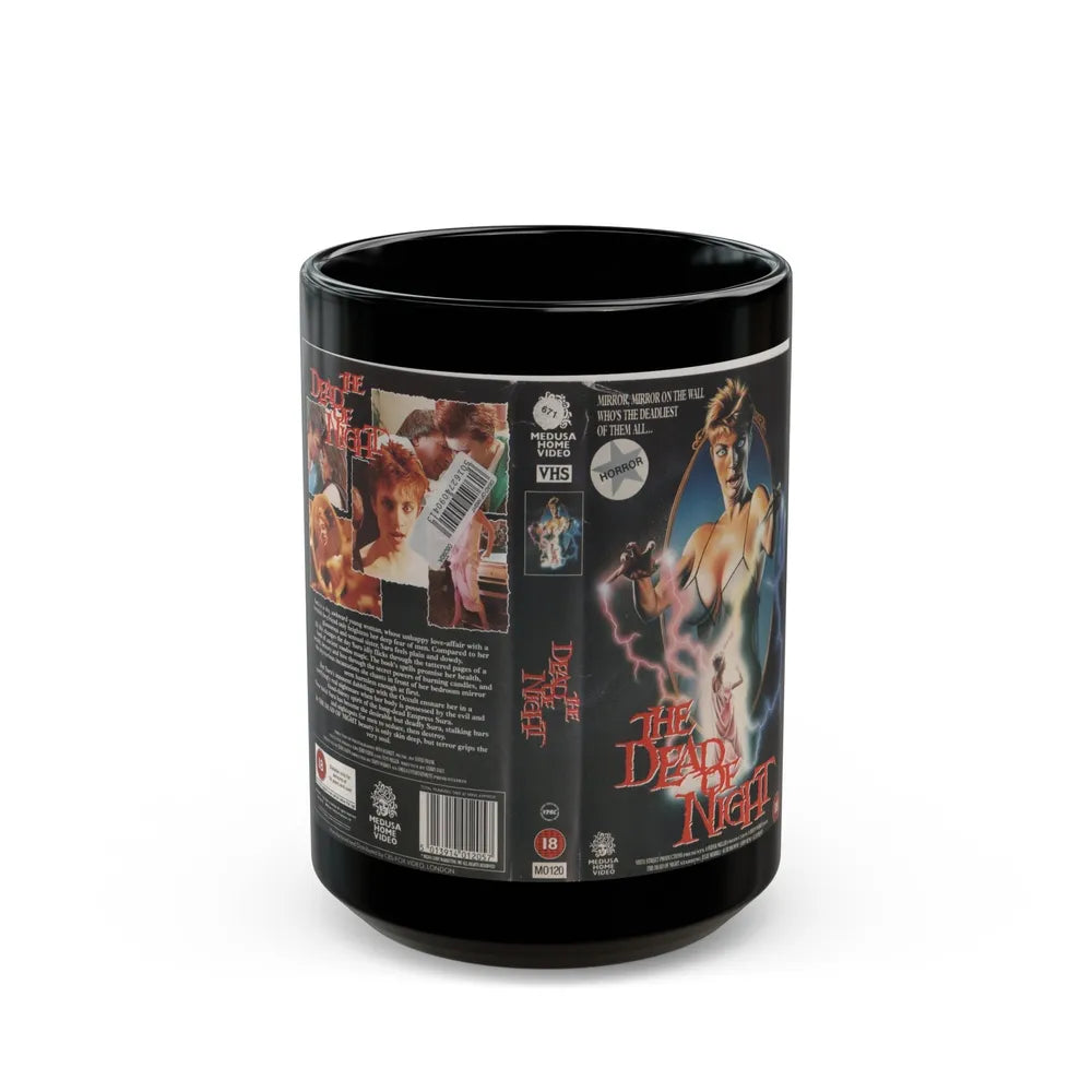 THE DEAD OF NIGHT (VHS COVER) - Black Coffee Mug-15oz-Go Mug Yourself